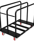 Professional Grade Heavy Duty Dolly Cart Serving As A Rugged 1000 Pound Material Hauler with adjustable base and swivel wheels.