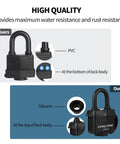Comparison of weather resistance features between standard and 40mm Weatherproof Laminated Steel Padlocks With Keys.