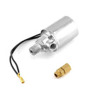 Beefy 12V Air Solenoid Valve For Cars And Trucks, One Quarter Inch NPT Inlet, Quarter Inch OD Hose Compatible, Chrome Plated