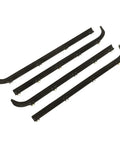 Premium Front Window Weather Strip Kit For 1987-1996 Ford Bronco Black Rubber Inner Outer Seal Sweep Trim That Kills Road Noise And Looks Absolutely Fresh While Keeping Your Ride Dry And Cool All Year Round. 4 black rubber window seals
