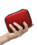 Red portable case for All Purpose Snake Bite Kit For Humans And Pets With Venom Extractor Pump, compact for hiking and camping safety.