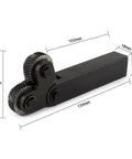 Pro Grade Diagonal Dual Wheel Linear Knurling Tool For Metal Lathe Turning with measurements, heavy duty design