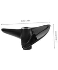 Power-Packed 2-Pack CNC Machined RC Boat Propellers For Forward And Reverse Motion Semisubmerged Design High-Performance Electric Boat Props 32mm Diameter Durable Materials, side view
