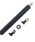 Premium 5 Set Pressure Platen Roller Kit With Bearings And Gear Bushing For Zebra GK420D GX420D GK430D GX430D ZP450 ZP500 ZP505 ZP550 Top Quality Fresh Fix Up Stuff Easy Install No Cap Super Fast Delivery Best Buy black printer roller with gear bushing and bearings