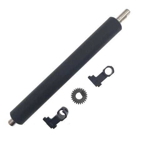 Premium 5 Set Pressure Platen Roller Kit With Bearings And Gear Bushing For Zebra GK420D GX420D GK430D GX430D ZP450 ZP500 ZP505 ZP550 Top Quality Fresh Fix Up Stuff Easy Install No Cap Super Fast Delivery Best Buy black printer roller with gear bushing and bearings