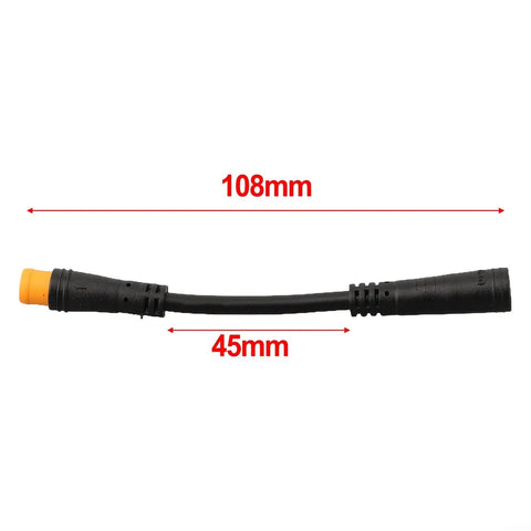 3Pin Extension Cable Adapter For Power Off Brake Handle And Induction Wire On E Bike 4 Point 2 Inch Black No Fuss Install Cable Accessory For Safer Wiring And Smooth Pedal Response