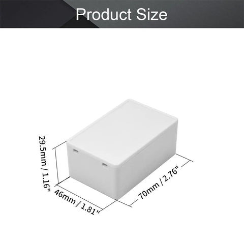 5 Pack Hella Durable Abs Plastic Project Box Enclosure Small Gray Junction Storage Organizer For Diy Electronics Wiring And Craft Projects Ready To Rock Solid Build Quality with dimensions 70x46x29.5mm