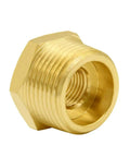 Solid Brass Reducer Hex Bushing Three Quarter NPT Male To One Eighth NPT Female Pipe Fitting Adapter For Plumbing Air Hydraulic And Gas