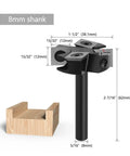 No Sweat Heavy Duty 12.7Mm Solid Carbide Spoilboard Surfacing Bit Built Like A Tank with 8mm shank for precise milling.