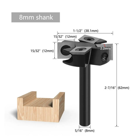 No Sweat Heavy Duty 12.7Mm Solid Carbide Spoilboard Surfacing Bit Built Like A Tank with 8mm shank for precise milling.