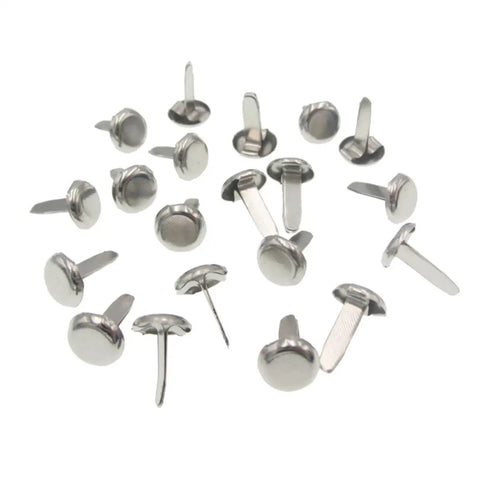 500 Pcs Mini Round Brads Two-Legged Nails For Crafts And DIY Projects Colorful Paper Fasteners For Kids And Scrapbooking
