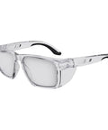 Sixteen Safety Glasses With Integrated Side Shields And Slick Anti Fog Lens That Handles Every Blue Collar Grind, clear polycarbonate eyewear.