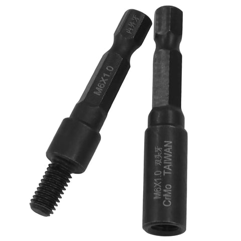 Heavy Duty Chrome Vanadium Hanger Bolt Driver And Threaded Insert Driver With Quarter Inch Drive for precise furniture assembly.