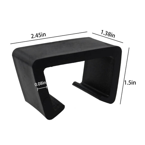 5 Pack Outdoor Patio Sectional Furniture Clips For Wicker Chairs Heavy-Duty Plastic Fasteners, single clip dimensions displayed