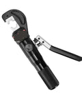 Hydraulic Crimping Tool Pliers With 180 Degree Swivel Head For Battery Cables And Power Wires Aluminum Body, side view showing handle and crimping jaws.