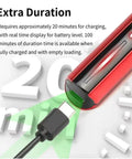 Charging port of Pro Grade High Precision Reciprocating Grinding Pen For Military Models And Resin Kits, USB-C cable shown.