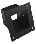 Slanted Roof Pergola Brackets For Wall Mounted 4x4 Posts, Heavy Duty Steel Gazebo Hardware Kit With Screws, Backyard Ready 3-Way Corner Support For Outdoor Patio Garden Structure, Black Finish