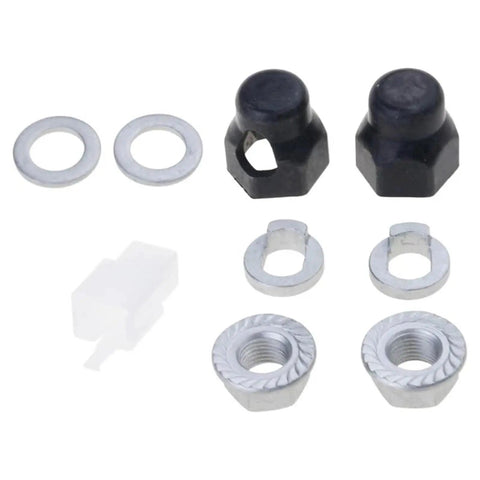 Two Set E Bike Hub Motor Axle Lock Nut Kit With Washer Spacer And Cover For M12 And M14 Shafts corrosion-resistant parts