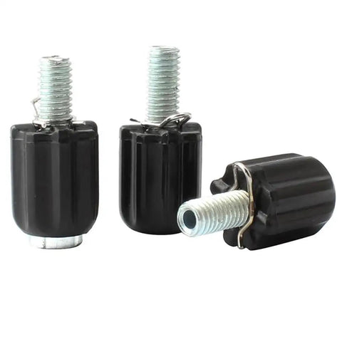 Three black 6 Pack Bike Derailleur Barrel Adjusters Replacement Shift Cable Downtube Index M5 Adjusting End Screws