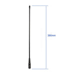 Dual Band VHF UHF Ham Radio Antenna For BaoFeng Wouxun Walkie Talkies Flexible 39cm Whip SMA Female Omni Directional 3dBi Gain Fits UV-5R