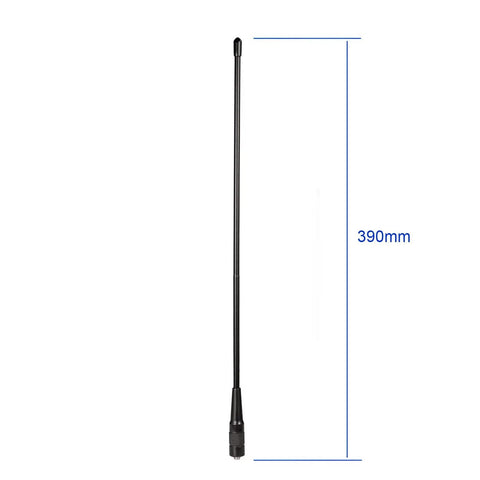 Dual Band VHF UHF Ham Radio Antenna For BaoFeng Wouxun Walkie Talkies Flexible 39cm Whip SMA Female Omni Directional 3dBi Gain Fits UV-5R