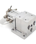 Pneumatic Milling Vise Heavy Duty Bench Clamp For Milling And Drilling Machines, Lightweight Aluminum Alloy Build, 3mm Stroke For Fast Precise Workpiece Positioning, Stable Clamping Force For Reliable Workholding, aluminum pneumatic vise with hose connections