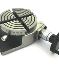 Four Inch Rotary Table For Milling Machines With Four Slots And M6 Clamp Kit, Calibrated 0 To 360 Degrees, 36 To 1 Ratio shown