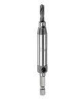 uxcell self-centering hinge tapper core drill bit, 5 mm diameter, 1/4 in hex shank, silver tone woodworking tool