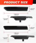 Acura TL Amber Red LED Side Marker Lights Smoked Lens Front and Rear Replacement Kit size details for 2004-2008