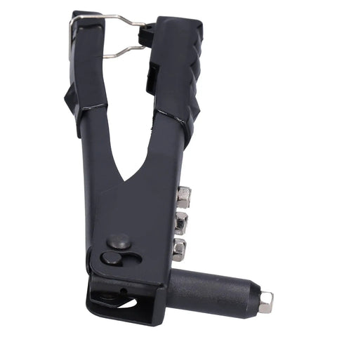 LIYJTK Portable Rivet Gun Set Kit Efficient Hand Tool For Metal And Leather Fastener With Anti-Slip Handle Fits 3/32 1/8 5/32 And 3/16 Inch Nuts Quickly, black hand rivet tool