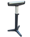 Big Time Heavy Duty Adjustable Pedestal Roller Stand With Smooth Ball Bearing Wheels Built For Tough Workshop Jobs And Solid Material Support Up To Six Hundred Pounds Rolls Like Butter Gray - close-up of adjustable height.