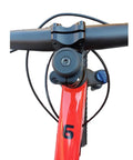 Front view of 31.8mm Bike Stem 80mm Length 7 Degree Angle Aluminum 6061 Lightweight For MTB Road Bike BMX Fixie Gravel Upgrades