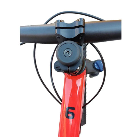 Front view of 31.8mm Bike Stem 80mm Length 7 Degree Angle Aluminum 6061 Lightweight For MTB Road Bike BMX Fixie Gravel Upgrades