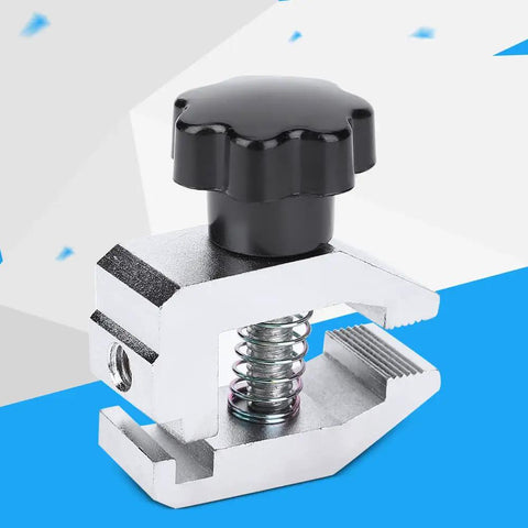 All Purpose Push Pull Force Tester 500N Clamp With Stainless Steel Jaw Clamp Micrometer Fixture For Tensile And Destructive Testing, silver