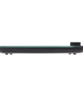 Side view of Digital Glass Top Kitchen Scale With 11 Lb Capacity, Measures Liquid And Dry Ingredients, Rotating Knob, Black