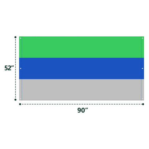 Swing Set Replacement Tarp 52 X 90 Inches For Kid Friendly Playset Canopy Waterproof And UV Shield Roof Cover All Season Weatherproof Playground Shade