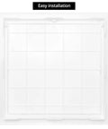 Top Shelf 12X12 Inch Drywall Access Panel With No Sweat Quick Setup And Paintable White Finish For Indoors Or Outdoors Dang Tough ABS Wall Hole Cover, showing easy installation features.