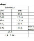 7 kinds of dies included with Professional EM-6B1 Electric Terminal Crimping Machine Tool for precise terminal connections.