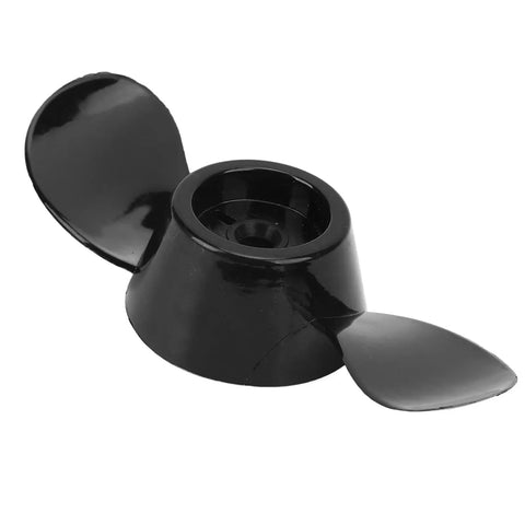 Outboard Propeller Replacement Kit With 2 Blade Thickened Plastic Prop For 12V And 24V Engines, Boat Upgrade Hub Kit in black plastic