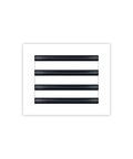 White Sleek Modern AC Vent Cover 10 By 8 Inch Decorative Air Vent Grille With Standard Linear Slot Diffuser