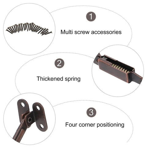Details of 4 Piece Universal Lid Support Hinges Built Tough Partial Wrap Cabinet Hinges With Soft Close for Wooden Boxes and Chests