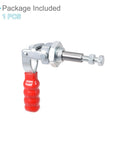 Heavy Duty Toggle Clamp With 220 Lbs Holding Capacity, Push Pull Quick Release Down Action, zinc plated carbon steel, red handle