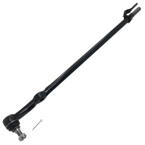 Beefed-Up 4WD Front Inner Tie Rod Drag Link Replacement For 2011-2016 Ford F-250 Super Duty And F-350 Super Duty 4x4 Heavy Duty Steering Link Kit With Pitman Arm Connection black steel drag link with tie rod end and cotter pin