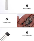 40 Piece Hall Effect Sensor Replacement Kit For Auto And Industrial Use High Precision Magnetic Detector With Analog Output Easy To Use For Energy Monitoring And Scientific Applications. Alloy sensor pins, compact size, easy installation