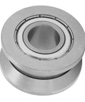 Rock Solid V Groove Track Roller Guide Sealed Ball Bearing 41ZZ 15x41x20mm with steel construction for smooth operation.