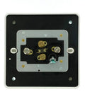 20 Amp 125 Volt Industrial Series Extra Heavy Duty 4-In-1 Receptacle With Grounding, 5-20R back view showing wiring connections