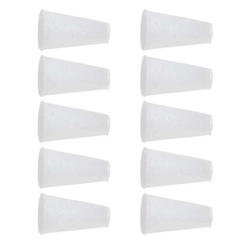 Image of Bulk 50 Pack High Temp Silicone Tapered Plugs Set Pro Grade For Sealing Unthreaded And Threaded Holes Conical Stoppers.