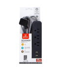 Dope Designer Series Rose Power Strip With 3 Outlets And Dual USB Ports in retail packaging.