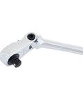 V Series Three Eighth Inch Drive Ratchet With Ninety Six Tooth Gear, Flexible Head displayed at angle showing articulating head