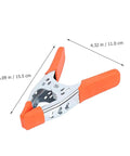 Heavy Duty Metal Spring Clamps With Ergonomic Handles Built Tough For Woodworking Carpentry And Model Making, measuring 6.09 in.
